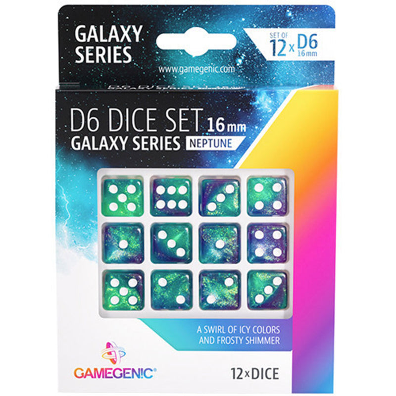 GameGenic Galaxy Series D6 DICE SET 16mm (12 stk)