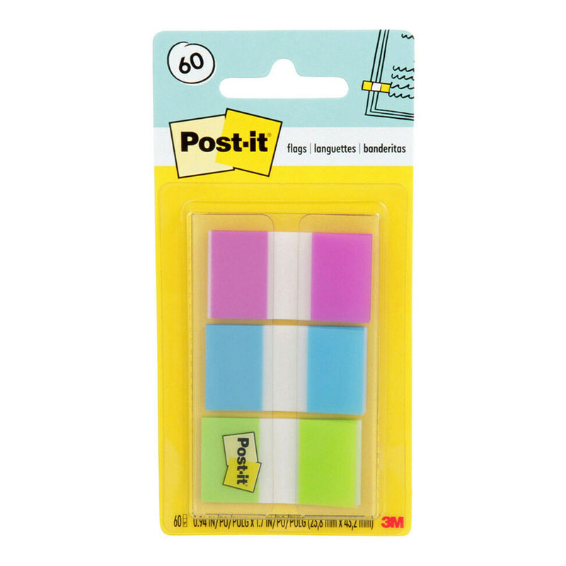 Post-It Highlighting Flags Purple/Blue/Green (24x43mm)