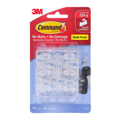 Command Mini Decorating Clips 20pcs