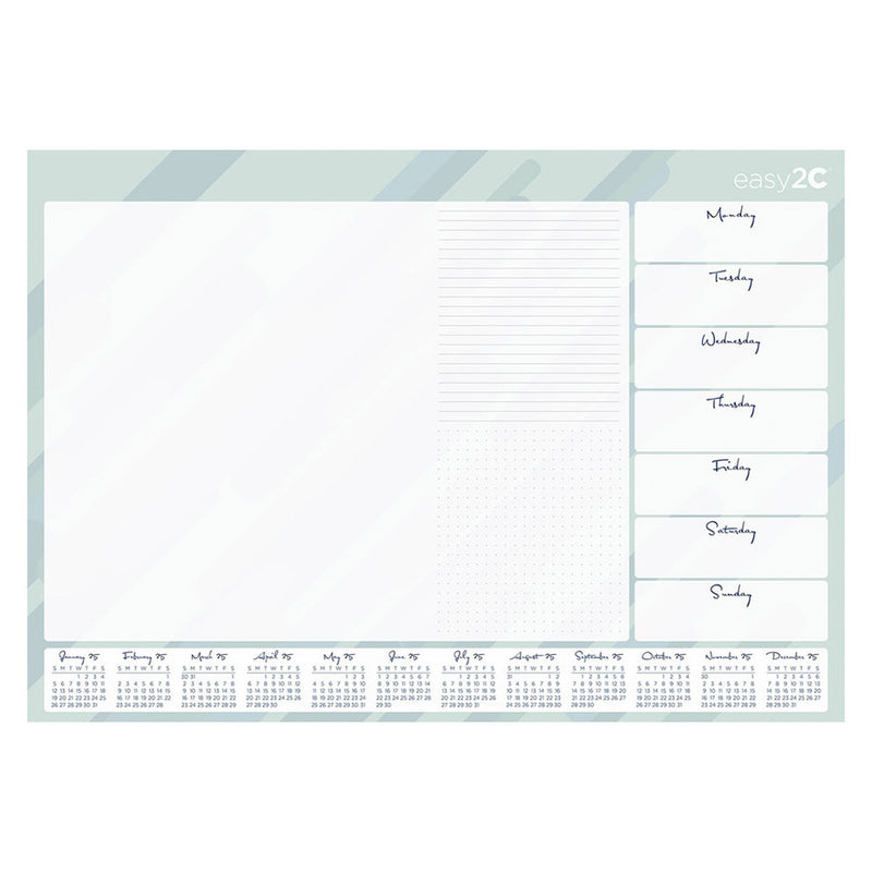 Easy2c WTV Desk Pad with Calendar