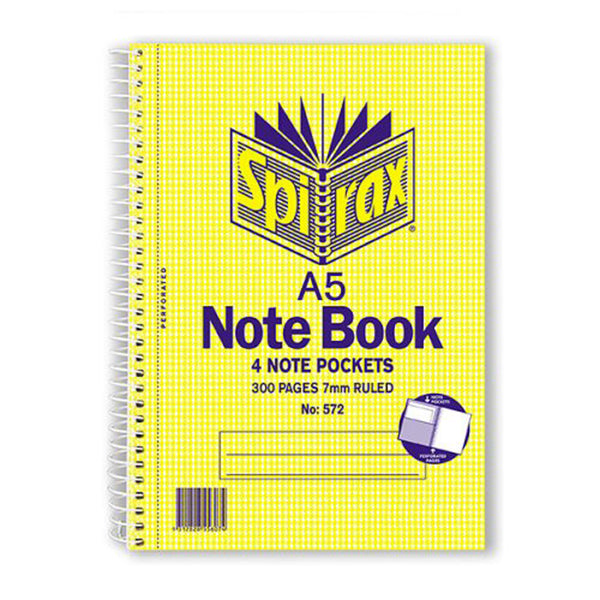 Spirax 3 Subject Side Opening A5 Notebook (Pack of 5)