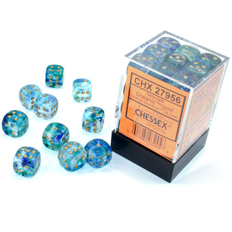 Nebula Chessex 12mm D6 Luminary Dice Block