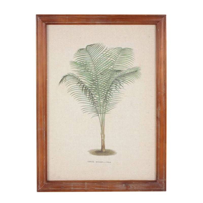 Indrammet Vintage Palm Wall Art (38x52x1,8 cm)