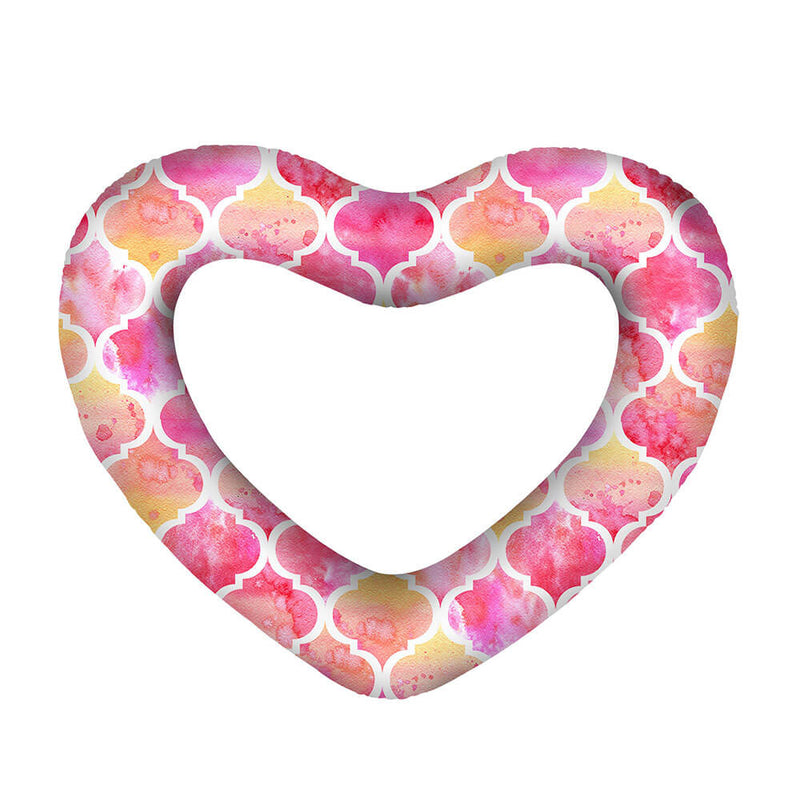 Giant Heart Swim Ring (deflateret: 160x135cm)