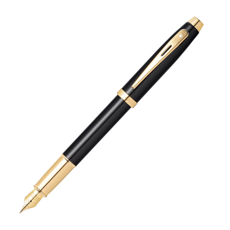 Sheaffer 100 Schwarzlack mit goldenem Füllfederhalter