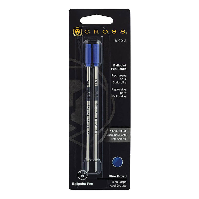 Cross Broad Ballpoint Pen Refill (pakke med 2)