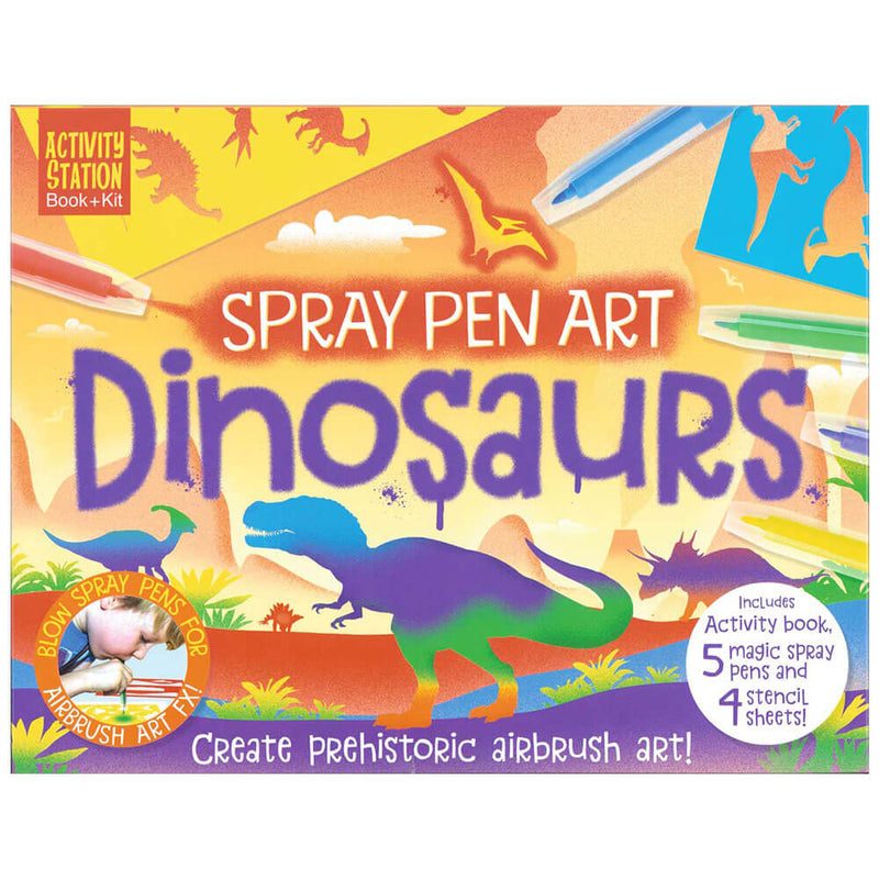 Dinosaurs Spray Pen Art