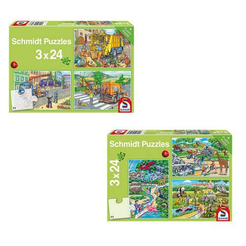 Schmidt Jigsaw Puzzle 3x24pcs