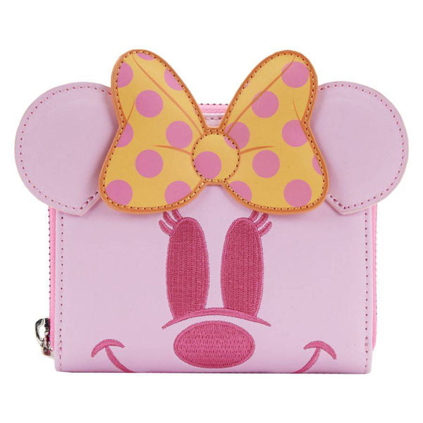 Disney Minnie Pastel Ghost Glow Mini Zip Purse