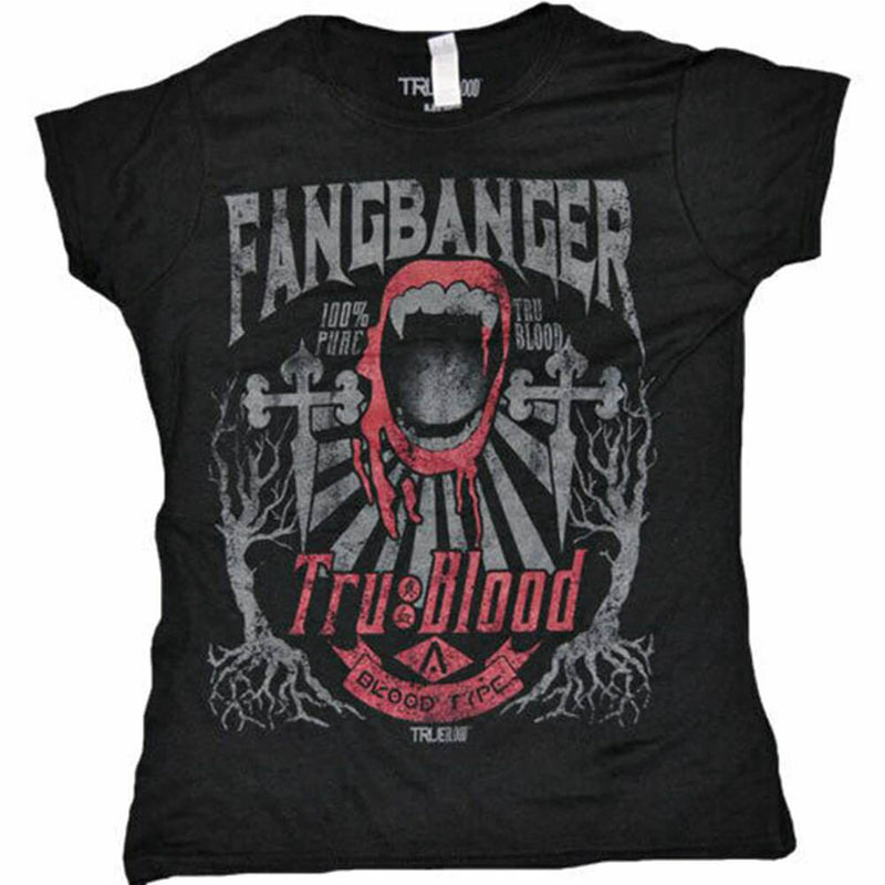 Ægte blod Fangbanger kvindelig t-shirt