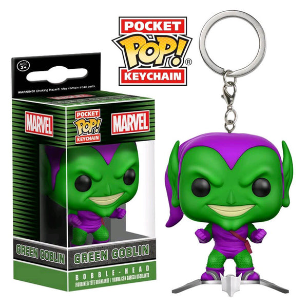 Spider-Man Green Goblin on Glider US Pocket Pop! Keychain