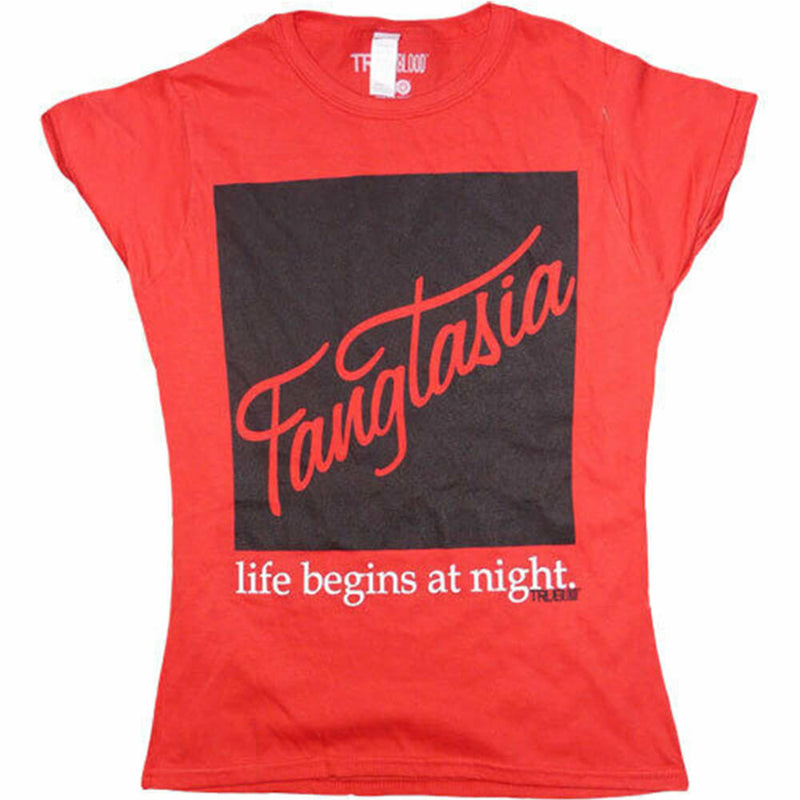 True Blood Fangtasia Rot Damen T-Shirt