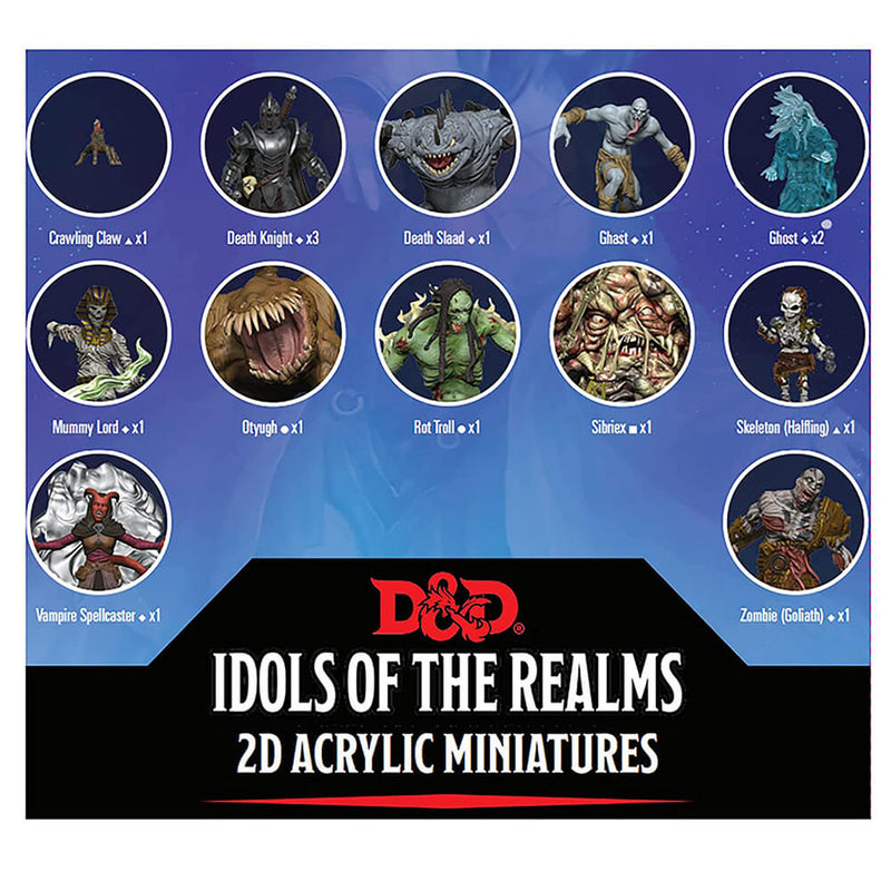 D & D Idols of the Realms Boneyard 2D -sæt