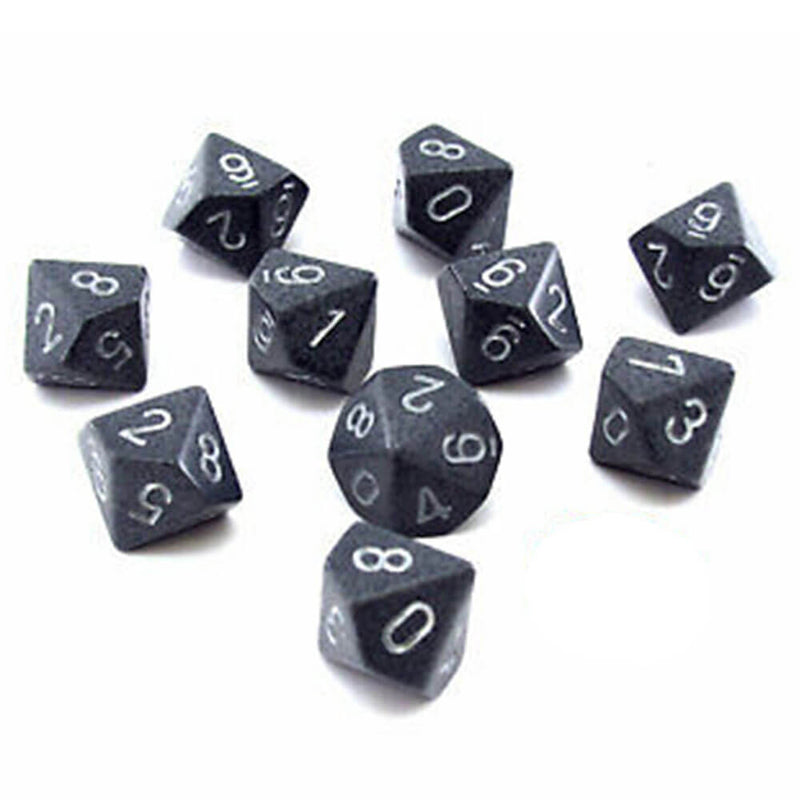 Chessex D10 Polyhedral 10-Die Speckled Set