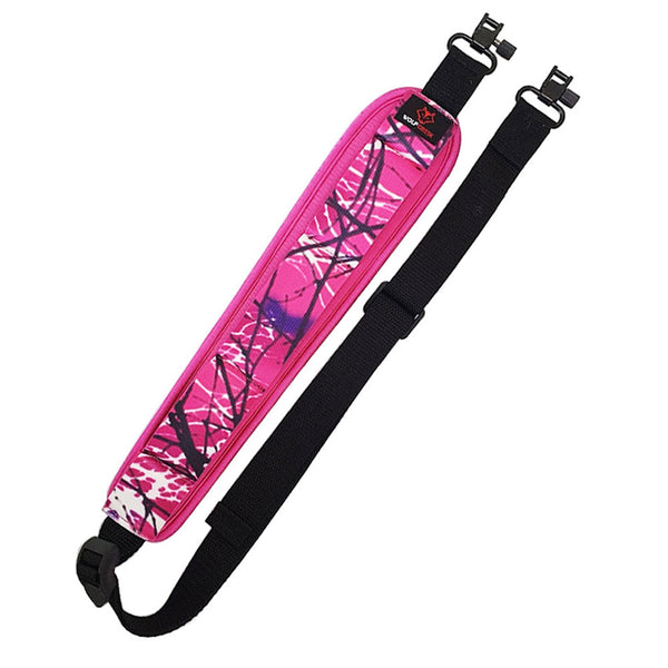 Wolf Creek Camo Comfort Stretch Gun Sling w/ Swivels (Pink)