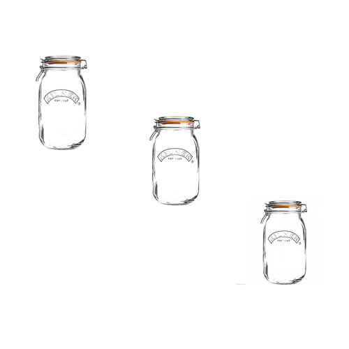 Kilner Clip Top Round Jar (Clear)