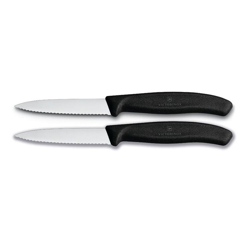 Victorinox Classic Schälmesser mit Wellenschliff, 2 Stück, 8 cm