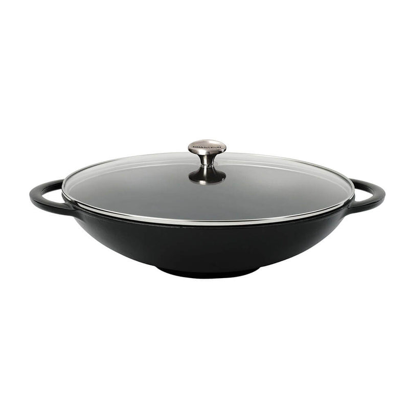 Chasseur-Wok mit Glasdeckel (37 cm/4,5 l)