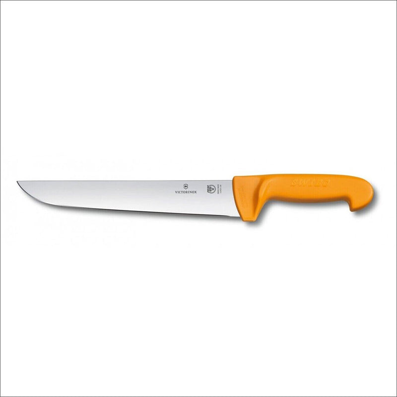 Swibo lige ryg blad Butchers kniv (gul)