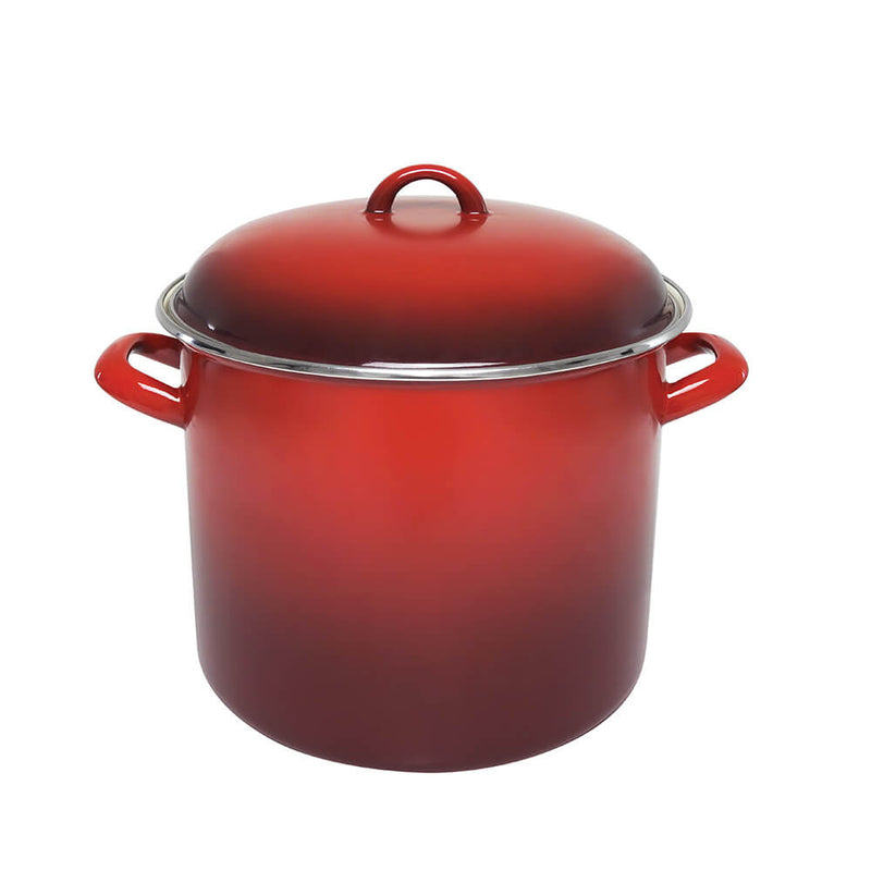 Chasseur Emalje Stock Pot (rød)