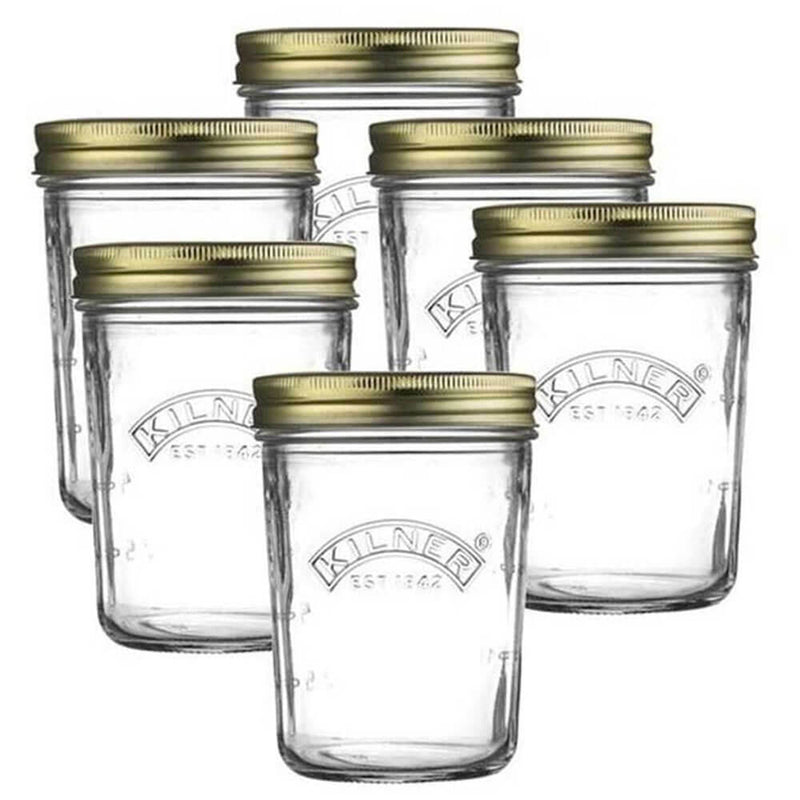 Kilner Wide Mouth Preserve Jar Set (6PCS)