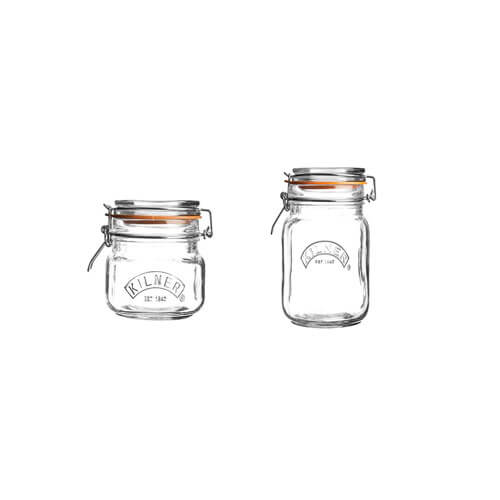 Kilner Clip Top Square Jar (Clear)