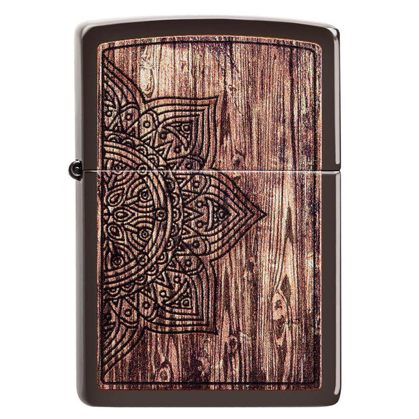 Zippo Flower Brown Lighter