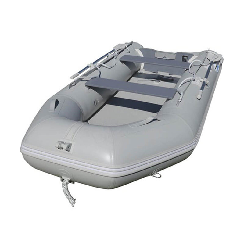 Oppustelig PVC -båd med luftdæk (grå)