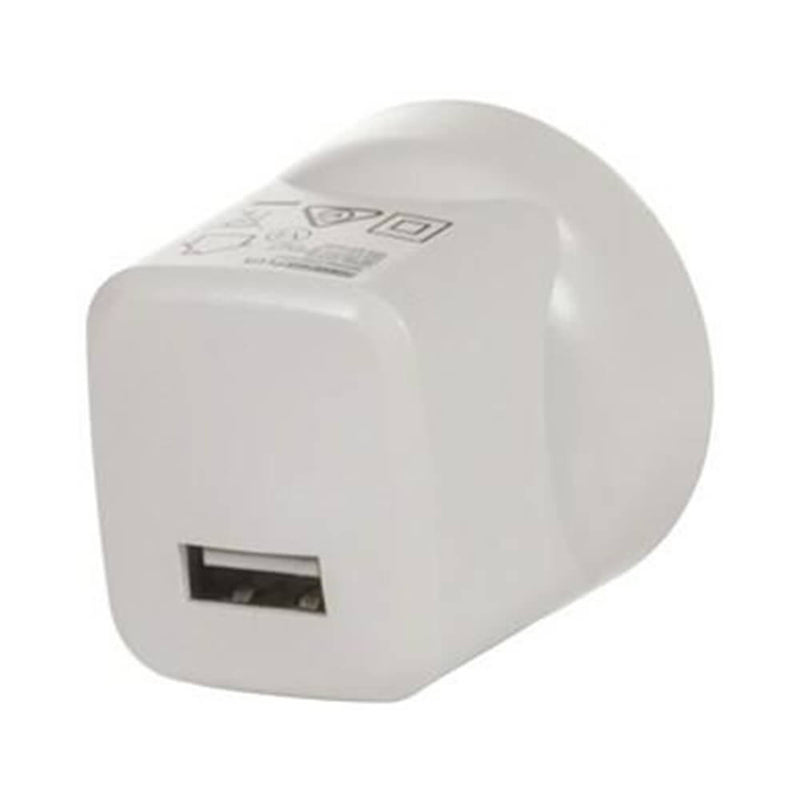Powertech Plus Mains USB Mini Adapter 5VDC 2.1A (White)