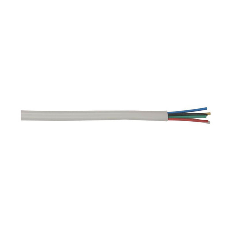 Sikkerhedssystem 6 Core Alarm Cable (White)