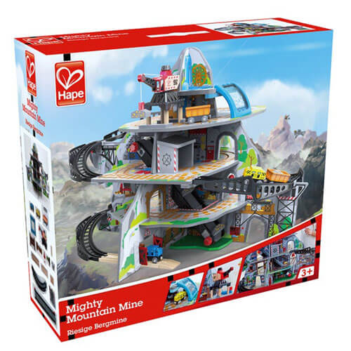 Hape Mighty Mountain Mine Wooden Train Set