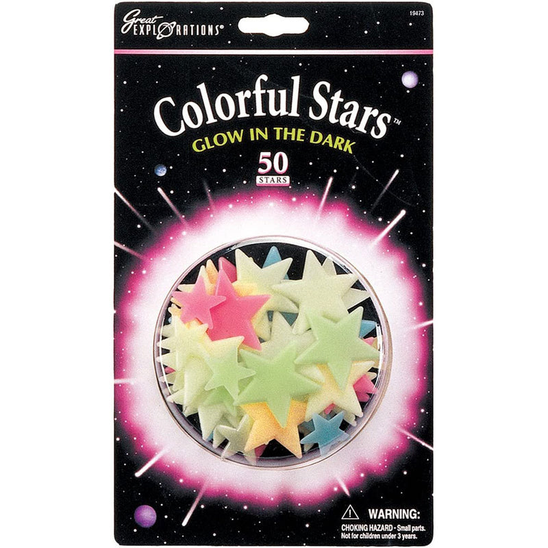 Glow-in-the-Dark Colourful Stars