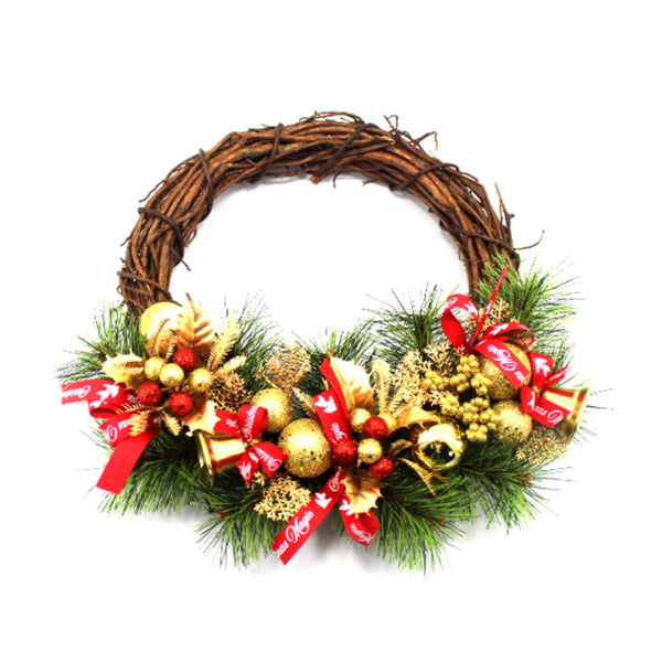 Christmas Cane Wreath Door Decoration