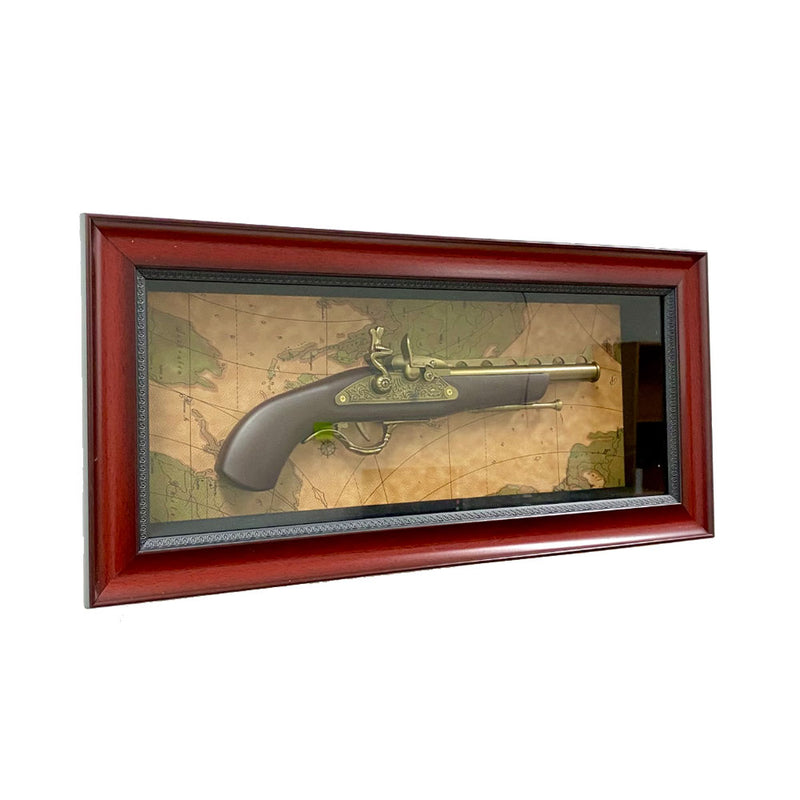 Vintage Dueling Gun in a Frame Wall Decoration