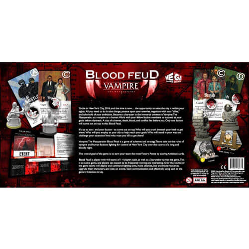 Vampire the Masquerade Blood Feud the Mega Board Game