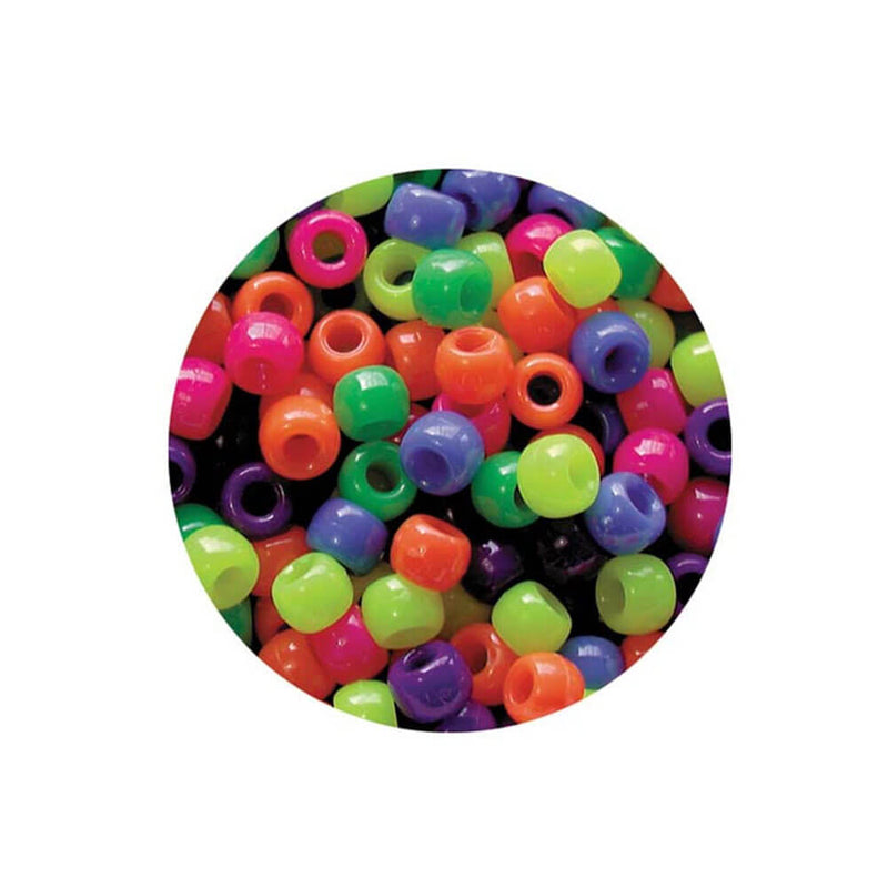 EC Craft Pony Beads Neon (1600pcs)