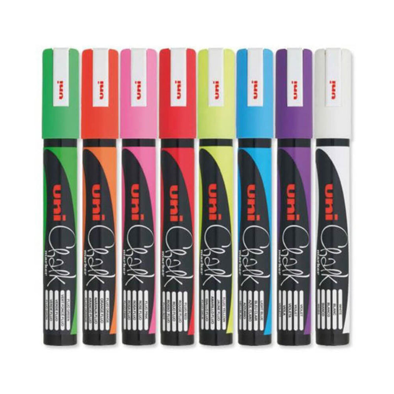 Uni-Kreidemarker, sortiert (12er-Pack)