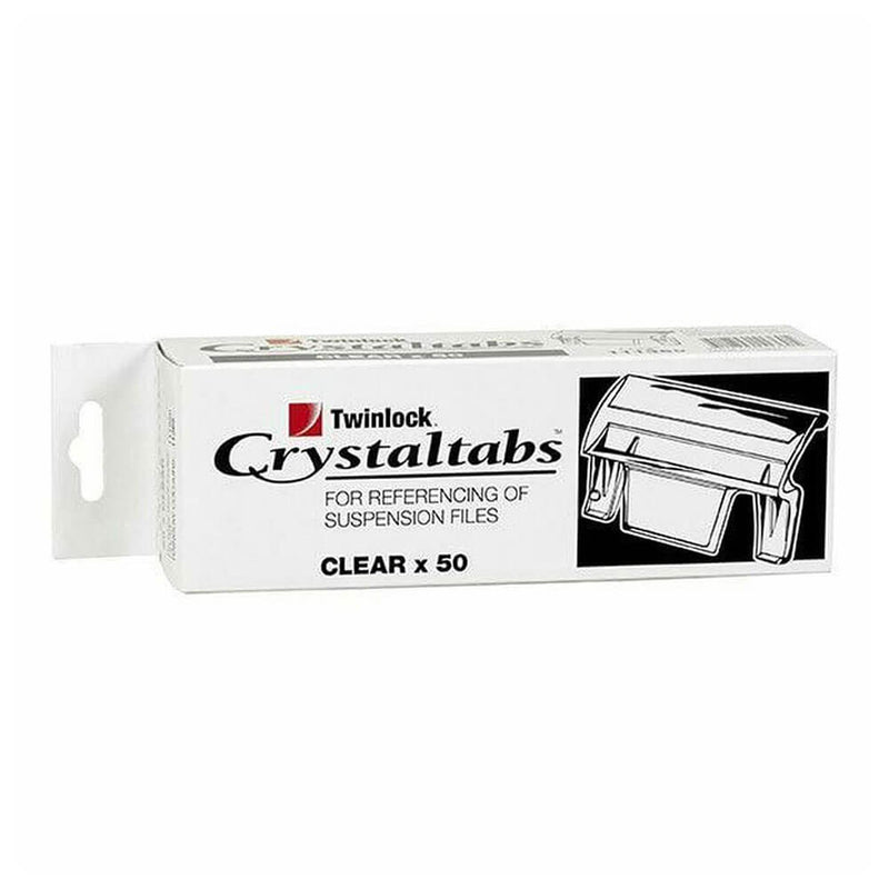 Crystalfile Index Tabs klar, 50er-Pckg