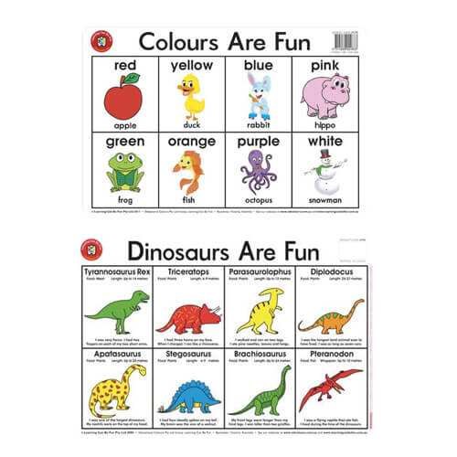 Learning Can Be Fun Vinyl Placemat 44x29cm