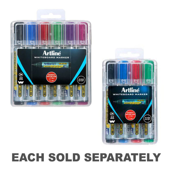 Artline Whiteboard Marker in Hard Case 2mm Assorted