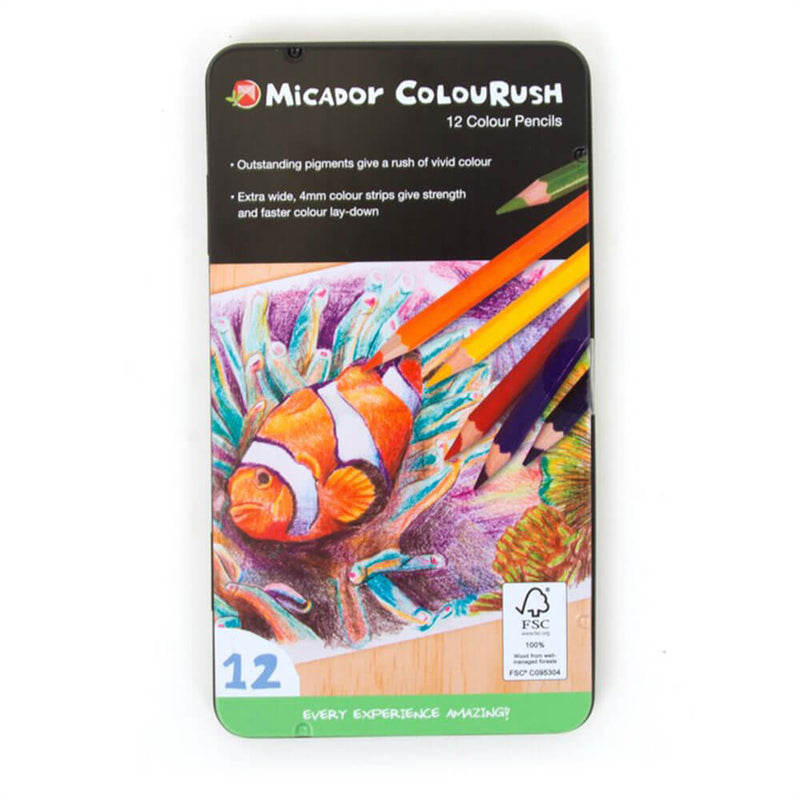 Micador Colourush Colored Pencil Assortered