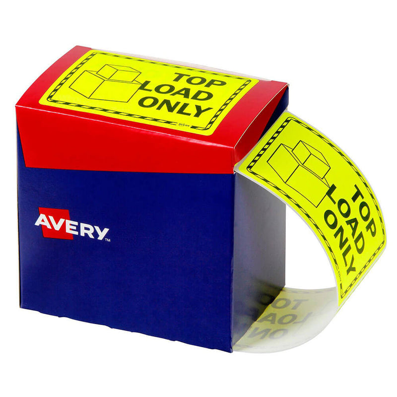 Avery etiketter 750 stk 75x99,6 mm (gul)