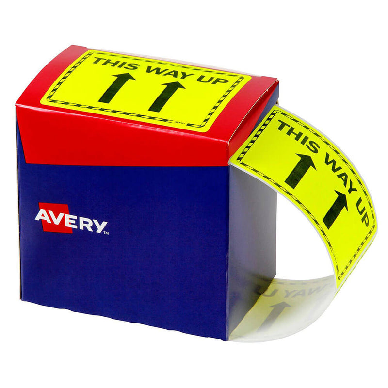 Avery etiketter 750 stk 75x99,6 mm (gul)