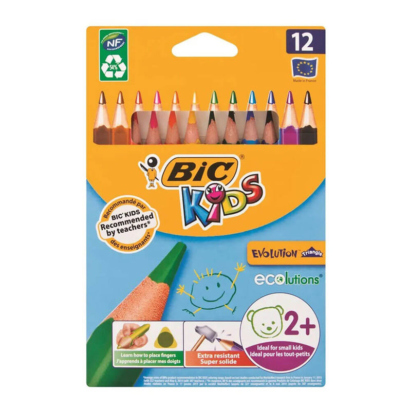 Bic Kids Evolution Farvede blyanter (12pk)