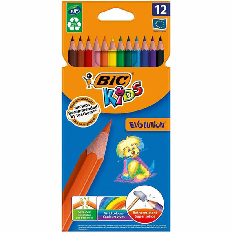 Bic Kids Evolution Farvede blyanter (12pk)