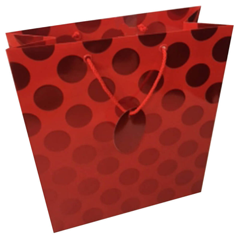 OzCorp Folie Dot Gift Bag (rød)