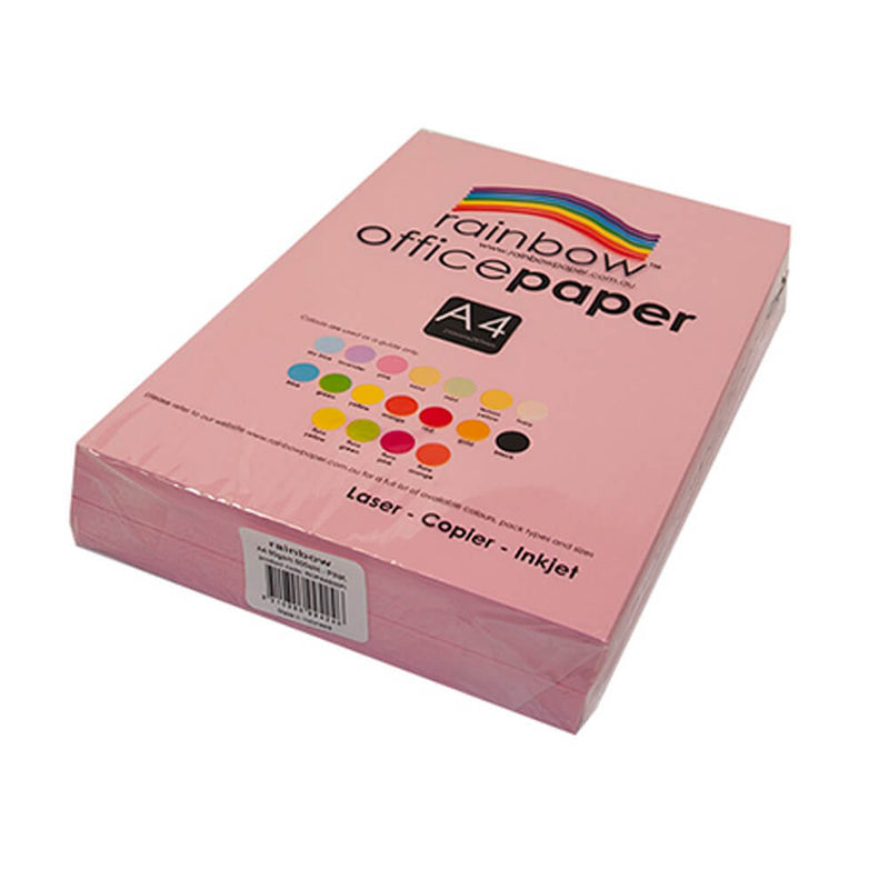 Regenbogenfarbenes A4-Bürokopierpapier (80 g/m²)