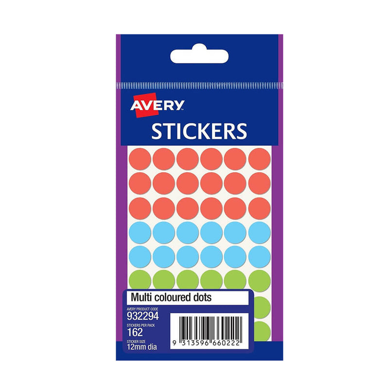 Avery 12mm dot -label (pakke med 10)