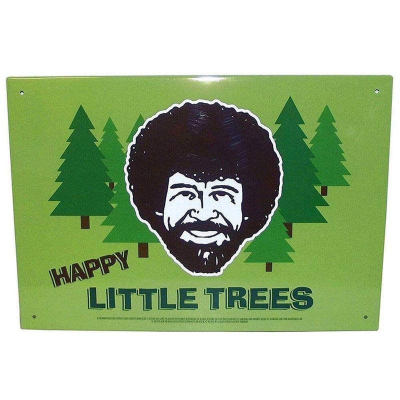 Bob Ross Little Trees Tin Sign