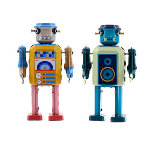 Mr & Mrs Tin Mechanic Bot Design B